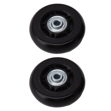 2pcs Luggage Suitcase Replacement Wheels Noiseless Rubber Swivel Caster Wheels Bearings Repair Kits 80x24mm / 3.1x0.9in