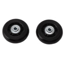 2pcs Luggage Suitcase Replacement Wheels Noiseless Rubber Swivel Caster Wheels Bearings Repair Kits 80x24mm / 3.1x0.9in