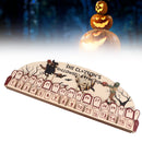 Halloween Advent Calendar 2023 31 Days Halloween Moving Wooden Block Countdown Calendar for Home Decor Holiday Ornament Gift