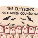 Halloween Advent Calendar 2023 31 Days Halloween Moving Wooden Block Countdown Calendar for Home Decor Holiday Ornament Gift