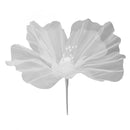 Gauze Flower 19.7in Diameter Soft Bright Colors Light Reusable Handcrafted Organza Flower for Wedding Photography Family White