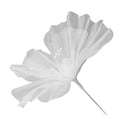 Gauze Flower 19.7in Diameter Soft Bright Colors Light Reusable Handcrafted Organza Flower for Wedding Photography Family White