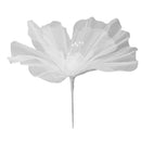 Gauze Flower 19.7in Diameter Soft Bright Colors Light Reusable Handcrafted Organza Flower for Wedding Photography Family White