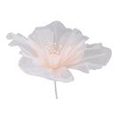 Gauze Flower 19.7in Diameter Soft Bright Colors Light Reusable Handcrafted Organza Flower for Wedding Photography Family Pink