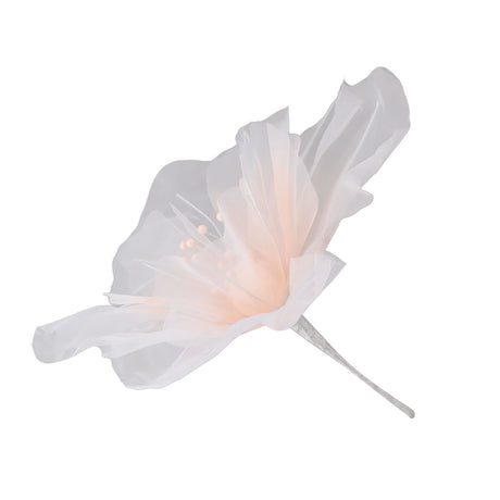 Gauze Flower 19.7in Diameter Soft Bright Colors Light Reusable Handcrafted Organza Flower for Wedding Photography Family Pink