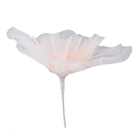 Gauze Flower 19.7in Diameter Soft Bright Colors Light Reusable Handcrafted Organza Flower for Wedding Photography Family Pink