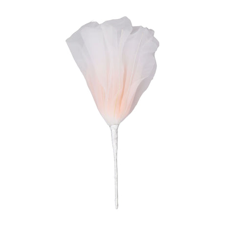 Gauze Flower 19.7in Diameter Soft Bright Colors Light Reusable Handcrafted Organza Flower for Wedding Photography Family Pink