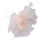 Gauze Flower 19.7in Diameter Soft Bright Colors Light Reusable Handcrafted Organza Flower for Wedding Photography Family Pink