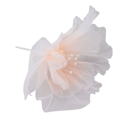 Gauze Flower 19.7in Diameter Soft Bright Colors Light Reusable Handcrafted Organza Flower for Wedding Photography Family Pink