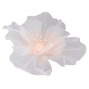 Gauze Flower 19.7in Diameter Soft Bright Colors Light Reusable Handcrafted Organza Flower for Wedding Photography Family Pink