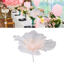 Gauze Flower 19.7in Diameter Soft Bright Colors Light Reusable Handcrafted Organza Flower for Wedding Photography Family Pink