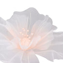 Gauze Flower 19.7in Diameter Soft Bright Colors Light Reusable Handcrafted Organza Flower for Wedding Photography Family Pink