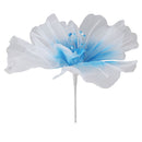 Gauze Flower 19.7in Diameter Soft Bright Colors Light Reusable Handcrafted Organza Flower for Wedding Photography Family Blue