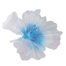 Gauze Flower 19.7in Diameter Soft Bright Colors Light Reusable Handcrafted Organza Flower for Wedding Photography Family Blue