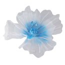 Gauze Flower 19.7in Diameter Soft Bright Colors Light Reusable Handcrafted Organza Flower for Wedding Photography Family Blue