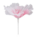 Gauze Flower 19.7in Diameter Soft Bright Colors Light Reusable Handcrafted Organza Flower for Wedding Photography Family Rose Red