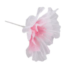 Gauze Flower 19.7in Diameter Soft Bright Colors Light Reusable Handcrafted Organza Flower for Wedding Photography Family Rose Red