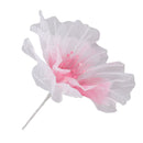 Gauze Flower 19.7in Diameter Soft Bright Colors Light Reusable Handcrafted Organza Flower for Wedding Photography Family Rose Red