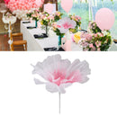 Gauze Flower 19.7in Diameter Soft Bright Colors Light Reusable Handcrafted Organza Flower for Wedding Photography Family Rose Red