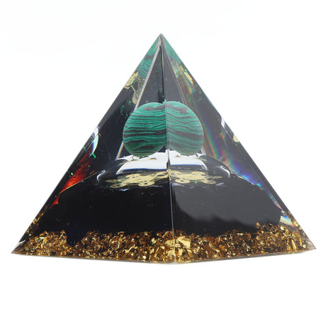 6cm Crystal Pyramid Unique Pure Natural Handmade Crystal Pyramid Ornament for Home Desktop