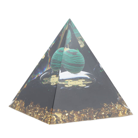 6cm Crystal Pyramid Unique Pure Natural Handmade Crystal Pyramid Ornament for Home Desktop