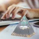 6cm Crystal Pyramid Unique Pure Natural Handmade Crystal Pyramid Ornament for Home Desktop