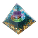 Positive Energy Crystal Pyramid Crystal Epoxy Healing Crystal Pyramids for Meditation Lucky Decoration
