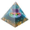 Positive Energy Crystal Pyramid Crystal Epoxy Healing Crystal Pyramids for Meditation Lucky Decoration