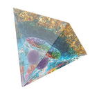 Positive Energy Crystal Pyramid Crystal Epoxy Healing Crystal Pyramids for Meditation Lucky Decoration