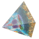 Positive Energy Crystal Pyramid Crystal Epoxy Healing Crystal Pyramids for Meditation Lucky Decoration
