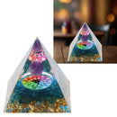 Positive Energy Crystal Pyramid Crystal Epoxy Healing Crystal Pyramids for Meditation Lucky Decoration