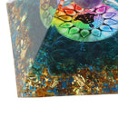 Positive Energy Crystal Pyramid Crystal Epoxy Healing Crystal Pyramids for Meditation Lucky Decoration