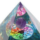 Positive Energy Crystal Pyramid Crystal Epoxy Healing Crystal Pyramids for Meditation Lucky Decoration