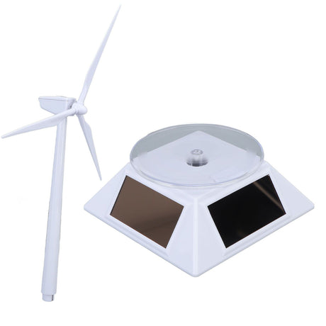 Solar Energy Wind Mill Toy Educational Decorative Dual Use Turbine Solar Powered Windmills for Kids Science Teaching