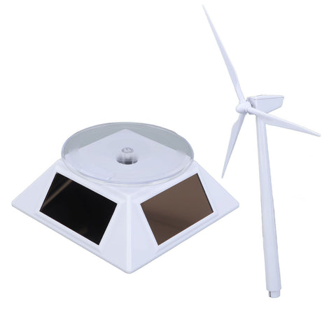 Solar Energy Wind Mill Toy Educational Decorative Dual Use Turbine Solar Powered Windmills for Kids Science Teaching