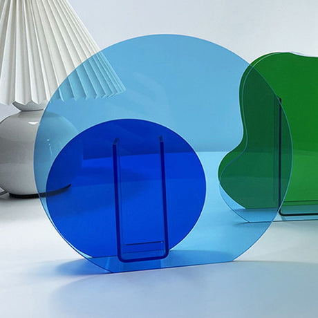 Neon Acrylic Vase Easy To Keep Clean Fashionable Geometric Acrylic Floral Vase for Home Decoration Major and Minor Circle