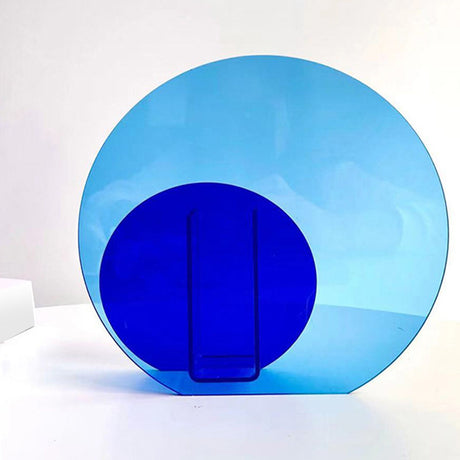 Neon Acrylic Vase Easy To Keep Clean Fashionable Geometric Acrylic Floral Vase for Home Decoration Major and Minor Circle