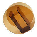 Brown Acrylic Vase Transparent Decorative Flower Vase Nordic Glass Vase Ornament for Office Living Room Book Shelf Brown Circle