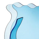 Fish Tank Vase Transparent Thickened Acrylic Smoothing Simple Modern Small Fish Tank for Family Office Dormitory Transparent Blue