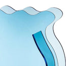 Fish Tank Vase Transparent Thickened Acrylic Smoothing Simple Modern Small Fish Tank for Family Office Dormitory Transparent Blue