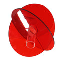 Acrylic Geometric Flower Vase Fine Detail Easy To Clean Acrylic Geometric Minimalist Vase for Living Room Table Disc Red 90g 15x13x2cm