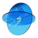 Acrylic Geometric Flower Vase Fine Detail Easy To Clean Acrylic Geometric Minimalist Vase for Living Room Table Disc Blue 15x13x2cm