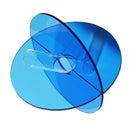 Acrylic Geometric Flower Vase Fine Detail Easy To Clean Acrylic Geometric Minimalist Vase for Living Room Table Disc Blue 15x13x2cm