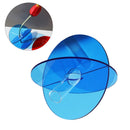 Acrylic Geometric Flower Vase Fine Detail Easy To Clean Acrylic Geometric Minimalist Vase for Living Room Table Disc Blue 15x13x2cm