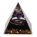 5cm Orgonite Pyramid for Positive Energy Healing Crystal Pyramid Meditation Orgonite Pyramids Chakra Zodiac Energy Generator Cancer