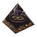 5cm Orgonite Pyramid for Positive Energy Healing Crystal Pyramid Meditation Orgonite Pyramids Chakra Zodiac Energy Generator Cancer