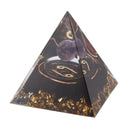 5cm Orgonite Pyramid for Positive Energy Healing Crystal Pyramid Meditation Orgonite Pyramids Chakra Zodiac Energy Generator Cancer