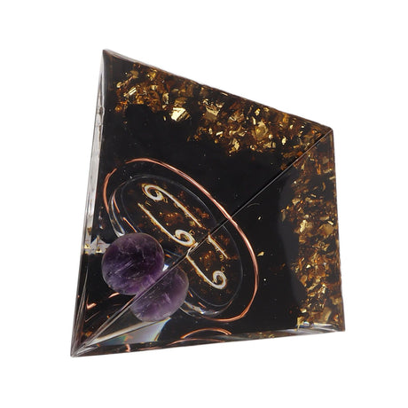 5cm Orgonite Pyramid for Positive Energy Healing Crystal Pyramid Meditation Orgonite Pyramids Chakra Zodiac Energy Generator Cancer