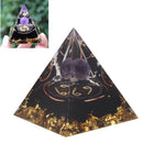 5cm Orgonite Pyramid for Positive Energy Healing Crystal Pyramid Meditation Orgonite Pyramids Chakra Zodiac Energy Generator Cancer