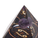5cm Orgonite Pyramid for Positive Energy Healing Crystal Pyramid Meditation Orgonite Pyramids Chakra Zodiac Energy Generator Cancer